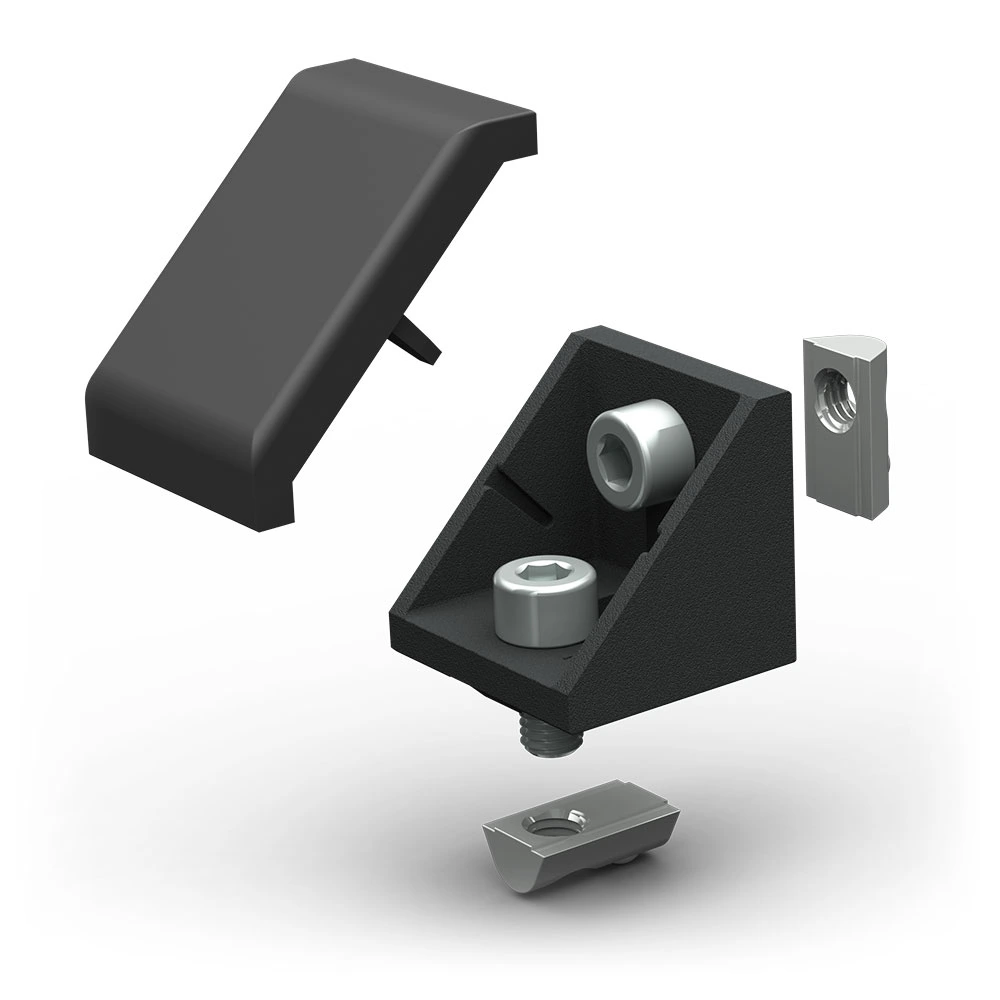 [TBV-A-CB4040-BLACK] Corner Bracket Set (Noir)